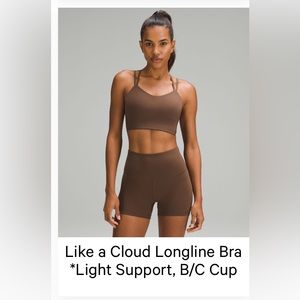 Lululemon like a cloud longline bra b/c cup